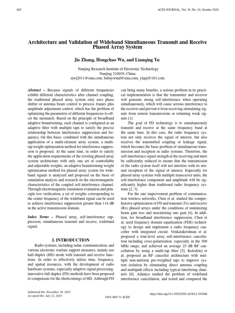 Wideband Phased Array System Design | PDF | Antenna (Radio) | Matrix ...