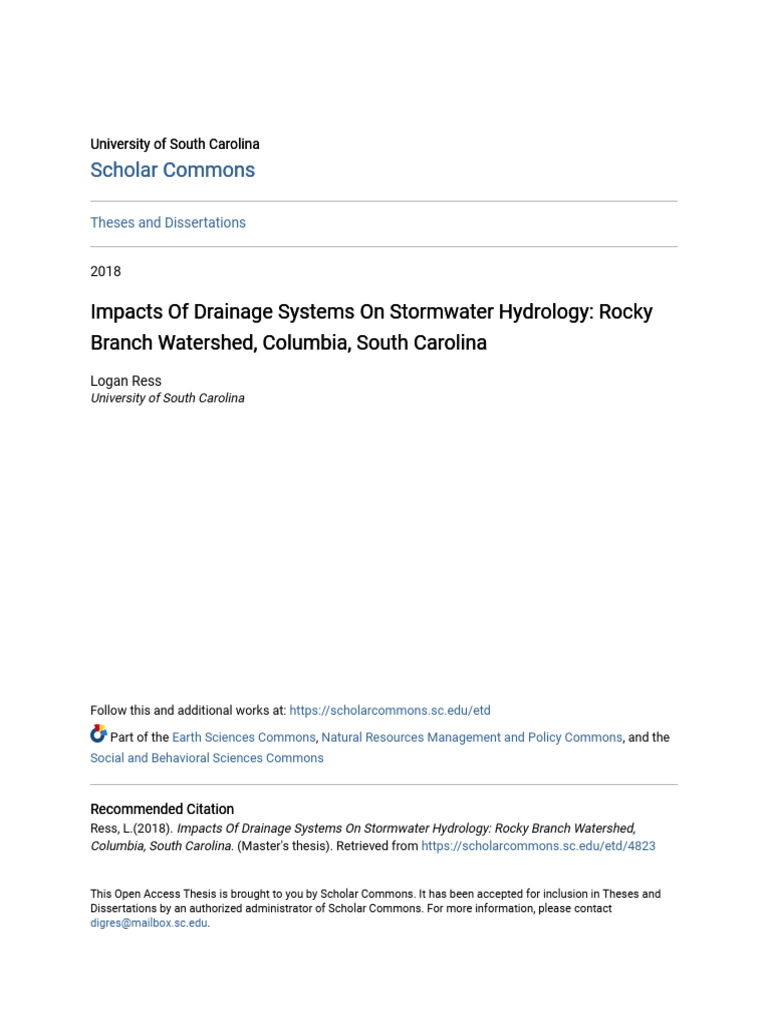 Drainage Systems and Stormwater Impact | PDF | Drainage Basin | Flood