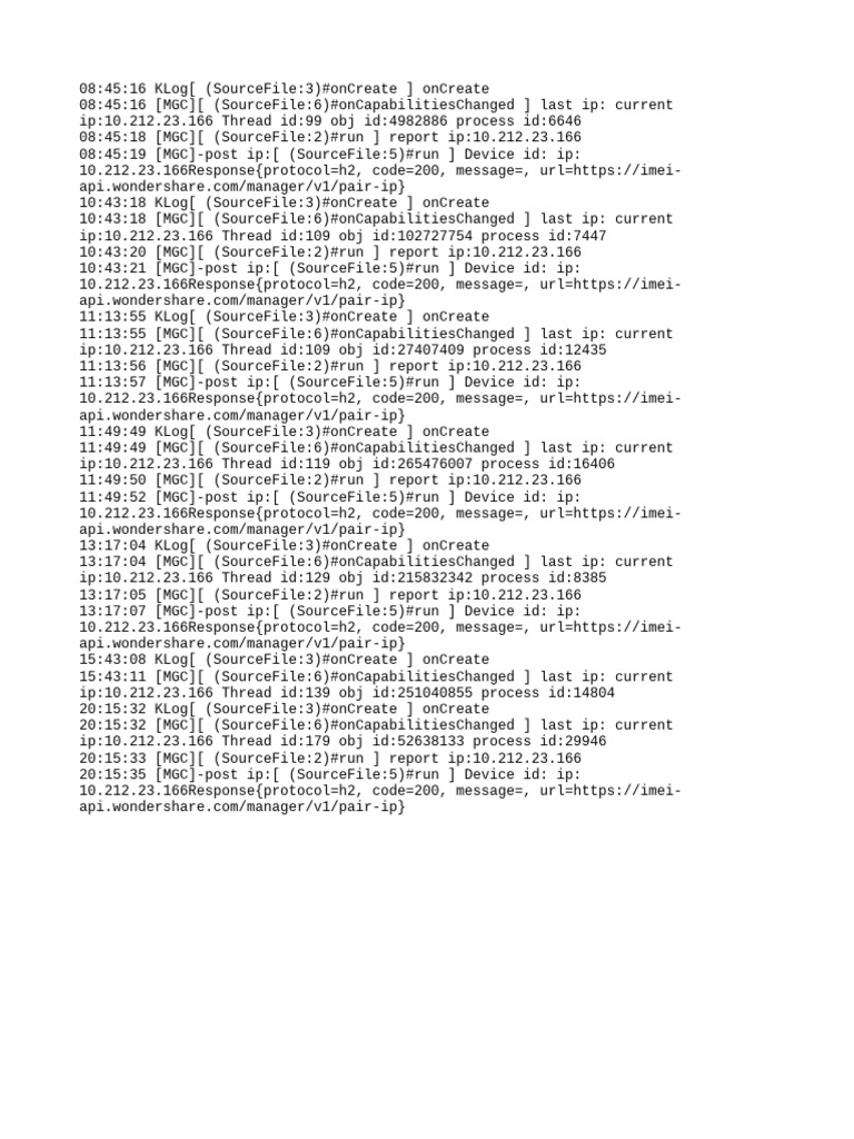 IP Address Reporting Log Entries | PDF