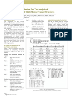 2-Cycle Moment Distribution For The Analysis of Continuous Beams and Multi-Storey Framed Srtuctures