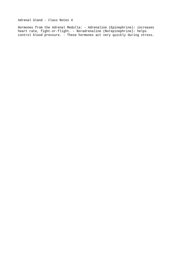 Adrenal Notes 4 | PDF