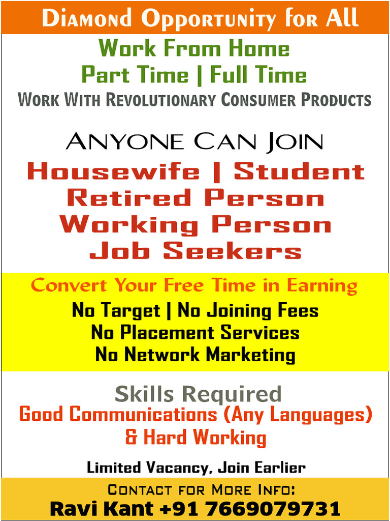 Work From Home Leaflet | PDF