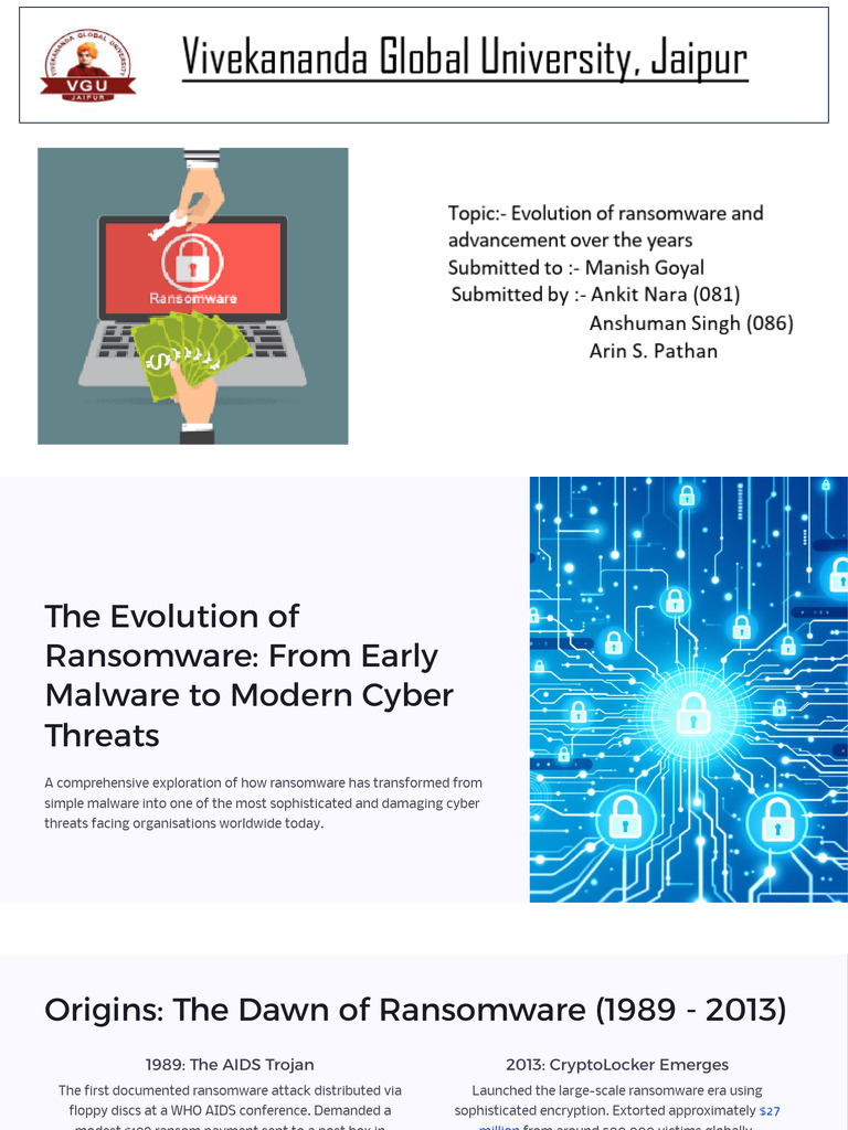 Evolution of Ransomware: A Detailed Review | PDF | Ransomware ...