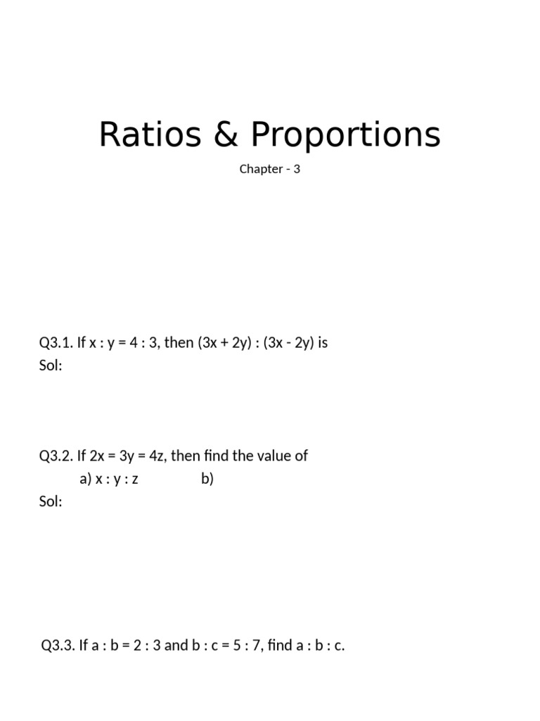Ratios and Proportions Problems Explained | PDF | Ratio | Economies