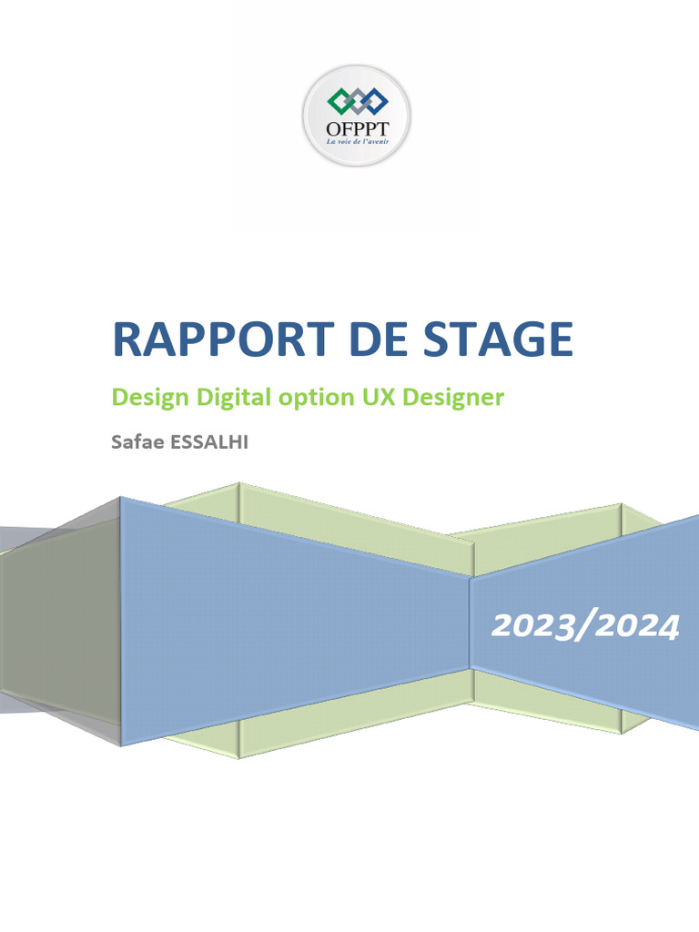 Rapport de Stage en Design UX 2024 | PDF | Adobe Illustrator ...