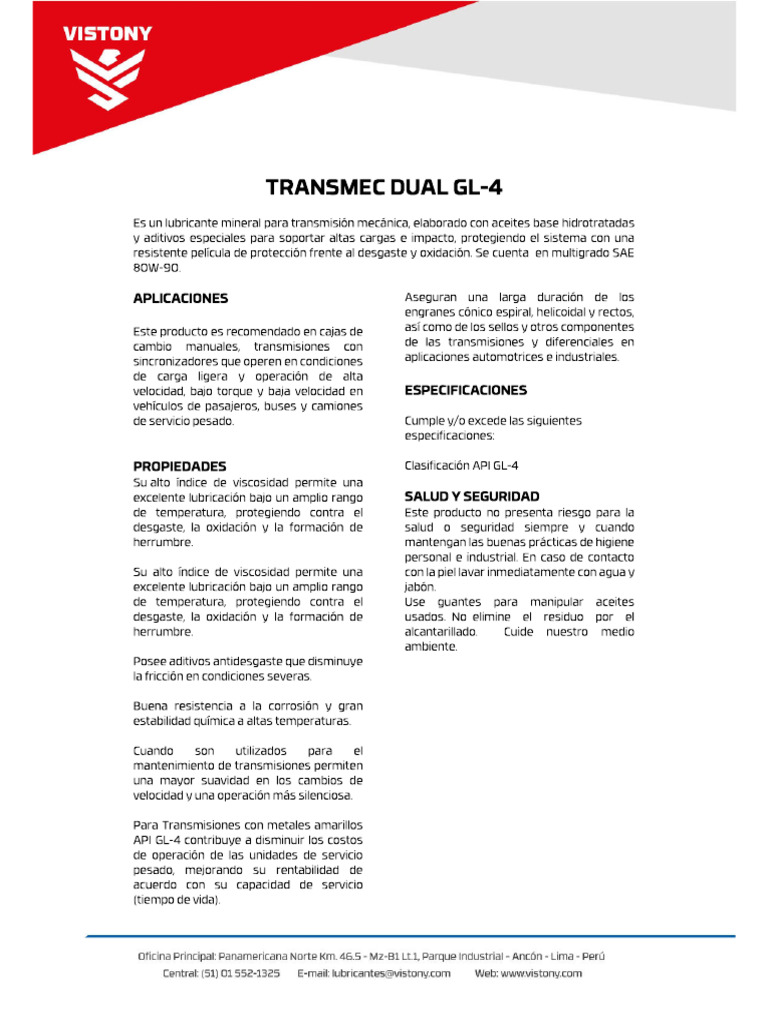 Transmec Dual | PDF