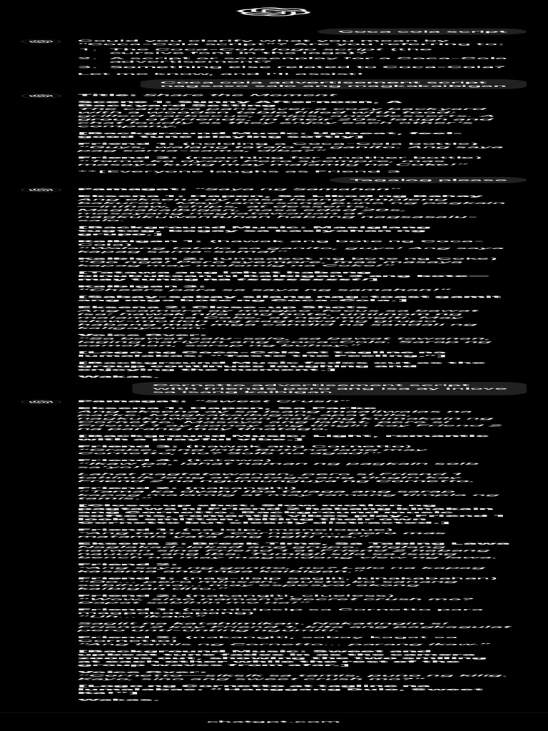 Coca Cola Script Inquiry | PDF