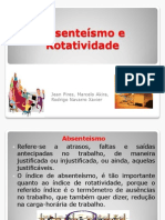 Absenteísmo e Rotatividade