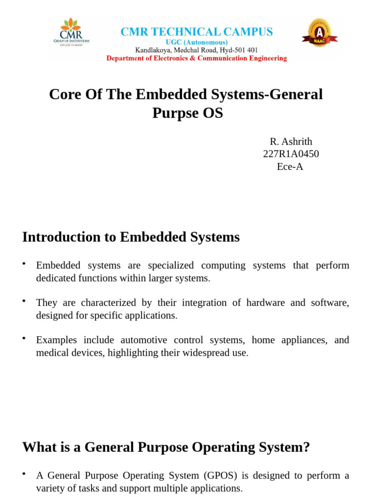227R1A0450 ESD Theory | PDF | Operating System | Embedded System