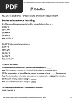 Temperature and Its Measurement Chapter Notes - Science For Class 6 ...