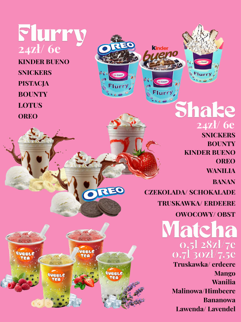 Menu Flurry | PDF