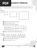 Matchstick Triangle Patterns for Grade 5 | PDF