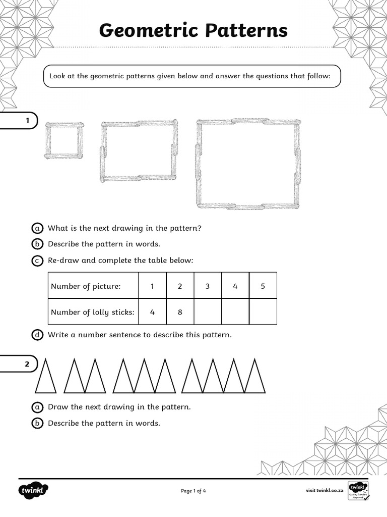 Understanding Geometric Patterns | PDF