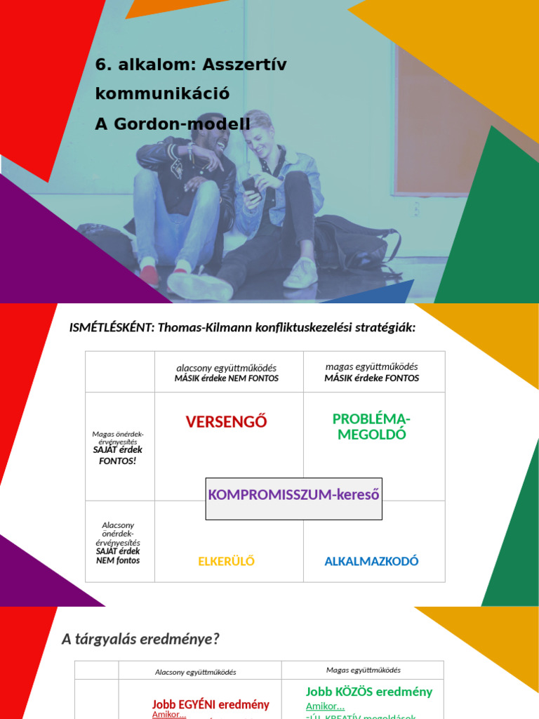 6. Óra Gordon-modell-1 Ppt | PDF