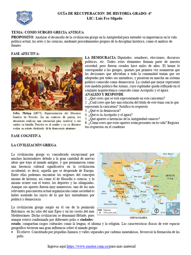 Historia de la Civilización Griega | PDF | Antigua Grecia | Periodo ...