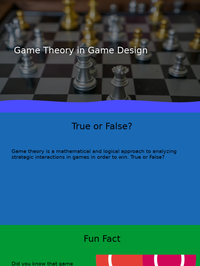 Game Theory Applications in Game Design | PDF | Game Theory ...