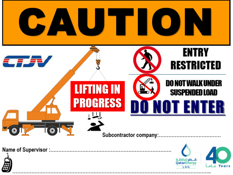 Safety Warning: Restricted Area Notice | PDF