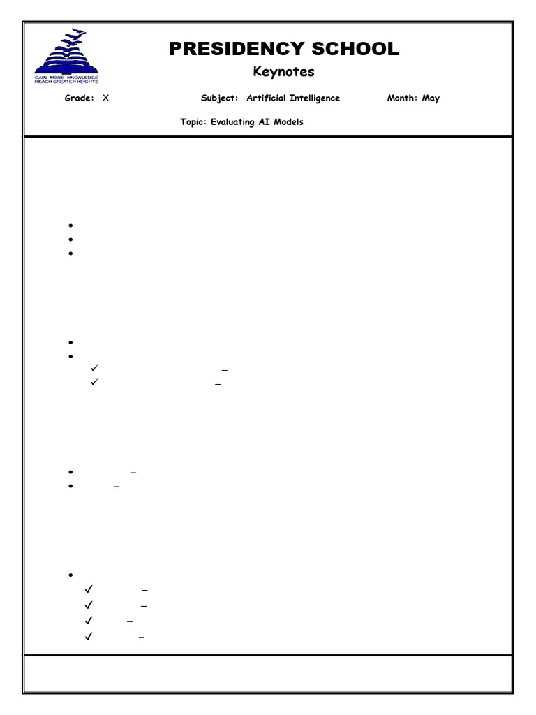 Evaluating AI Models for Accuracy | PDF | Accuracy And Precision ...