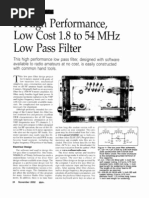 Download High Performance Low Cost 18 to 54 MHz Low Pass Filter-Jones_2002-11 by Anna Terr SN94887734 doc pdf