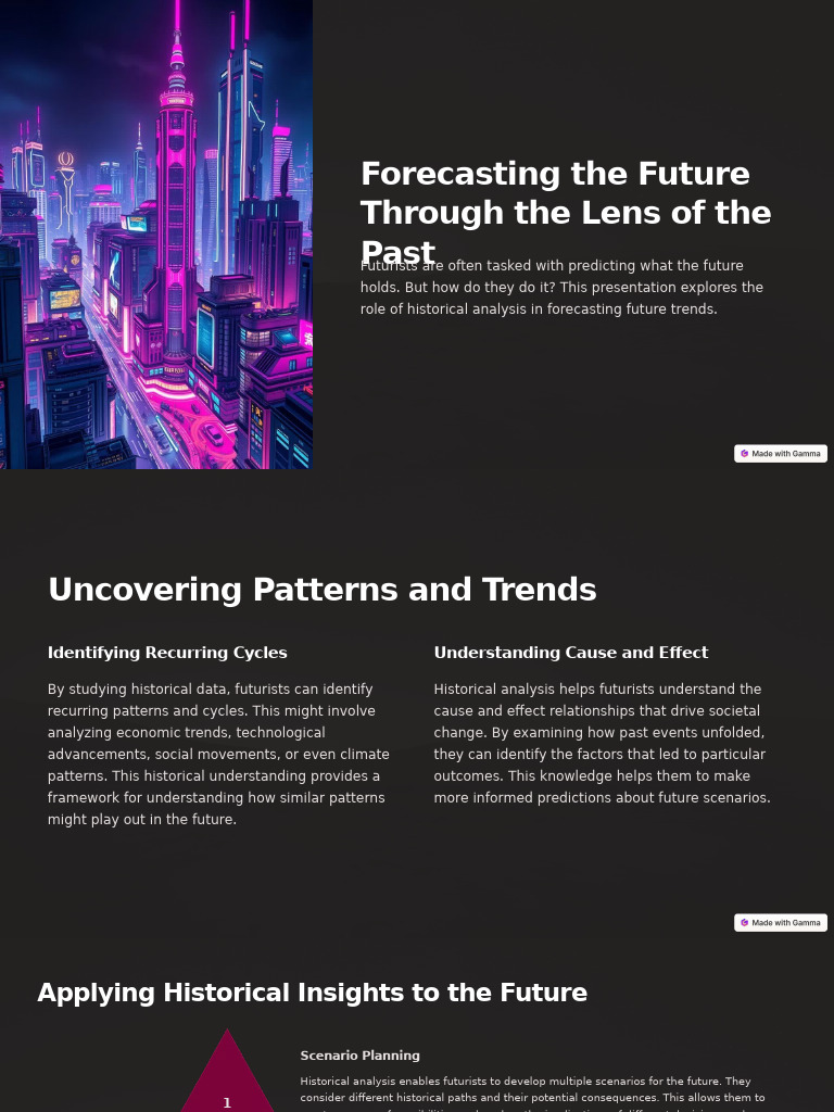 Forecasting the Future Through the Lens of the Past | PDF
