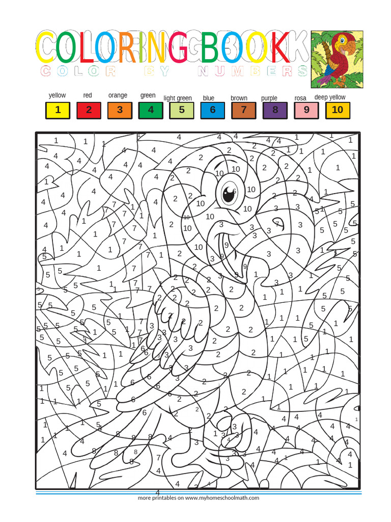 Colouring Numbers 10 | PDF | Light | Rainbow