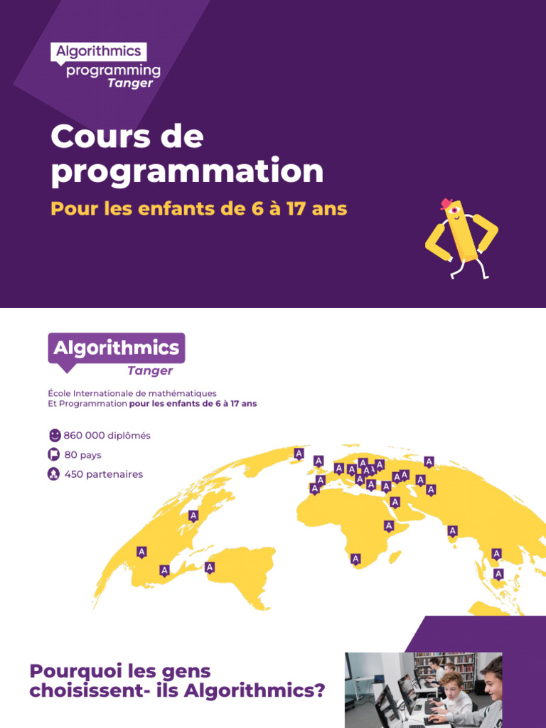 Cours de Programmation pour Enfants à Tanger | PDF | Programmation ...