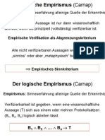 Der Logische Empirismus (Carnap)