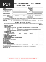 Barco Mammography QA Guidelines | PDF | Mammography | Contrast (Vision)