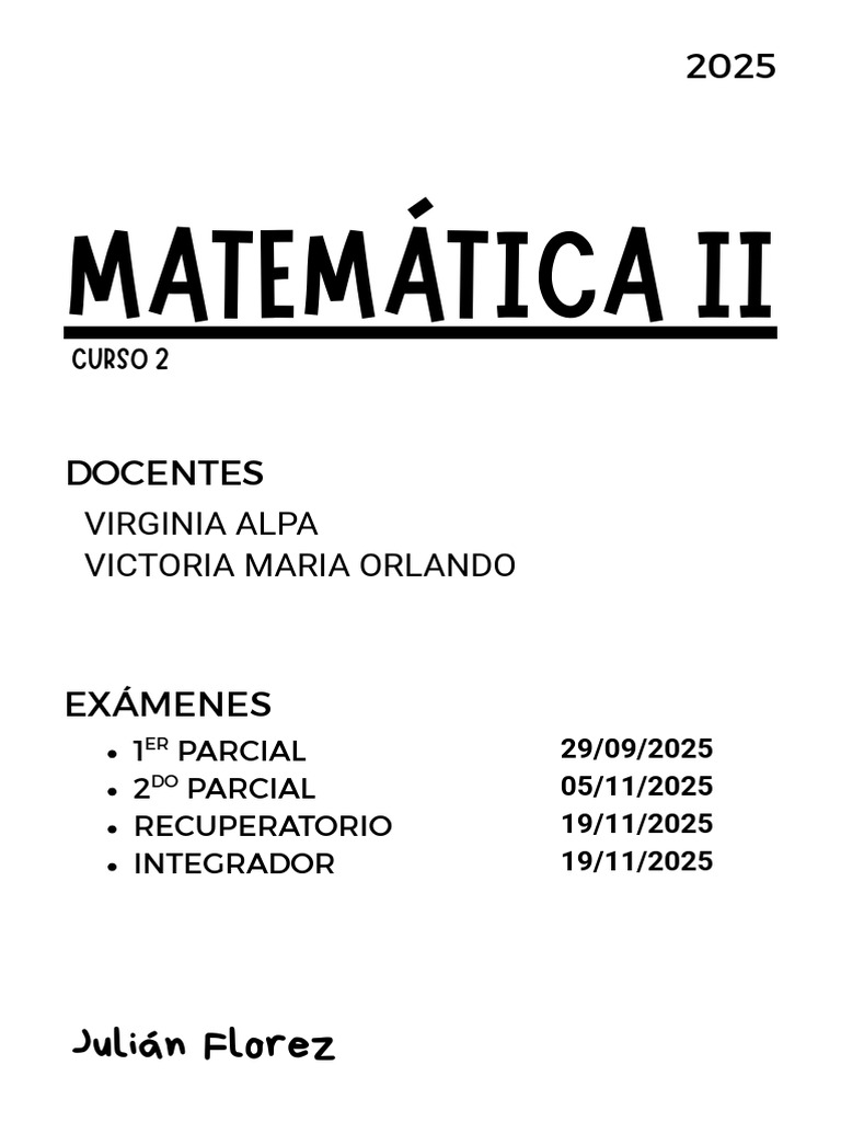 Matemática II | PDF