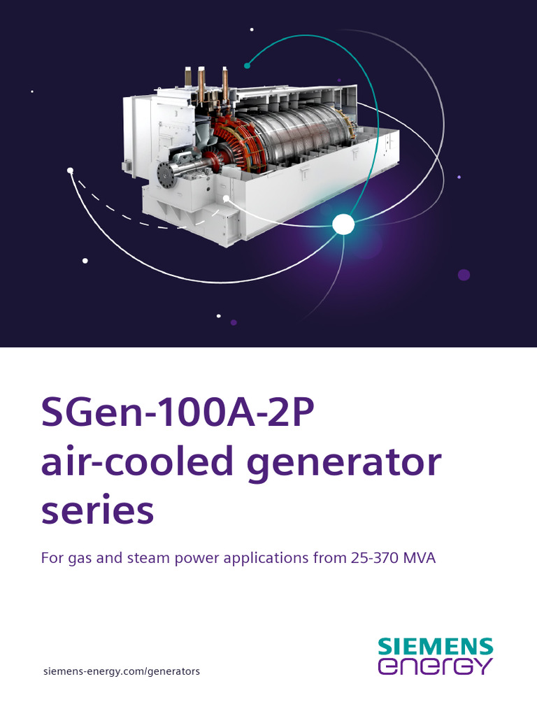 Siemens SGen-100A-2P Air-Cooled Generators | PDF | Electric Generator ...
