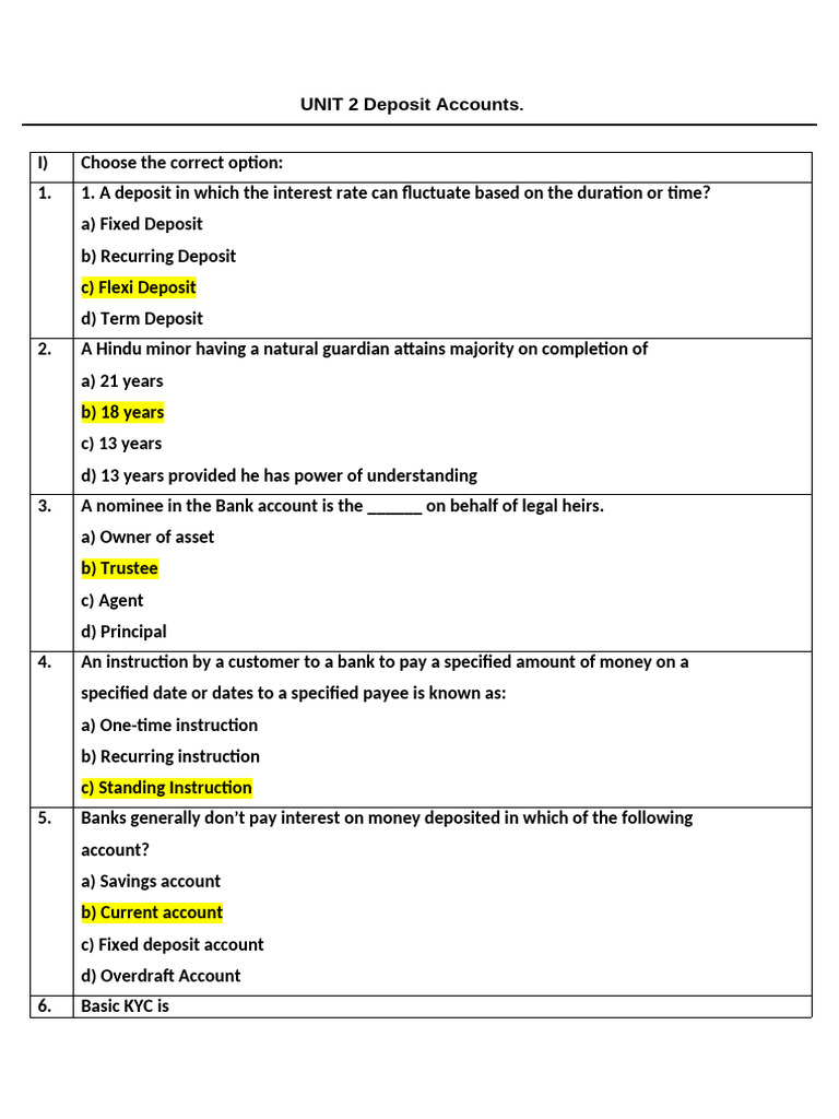 1756046867136.deposit Accounts Notes | PDF | Transaction Account | Banks