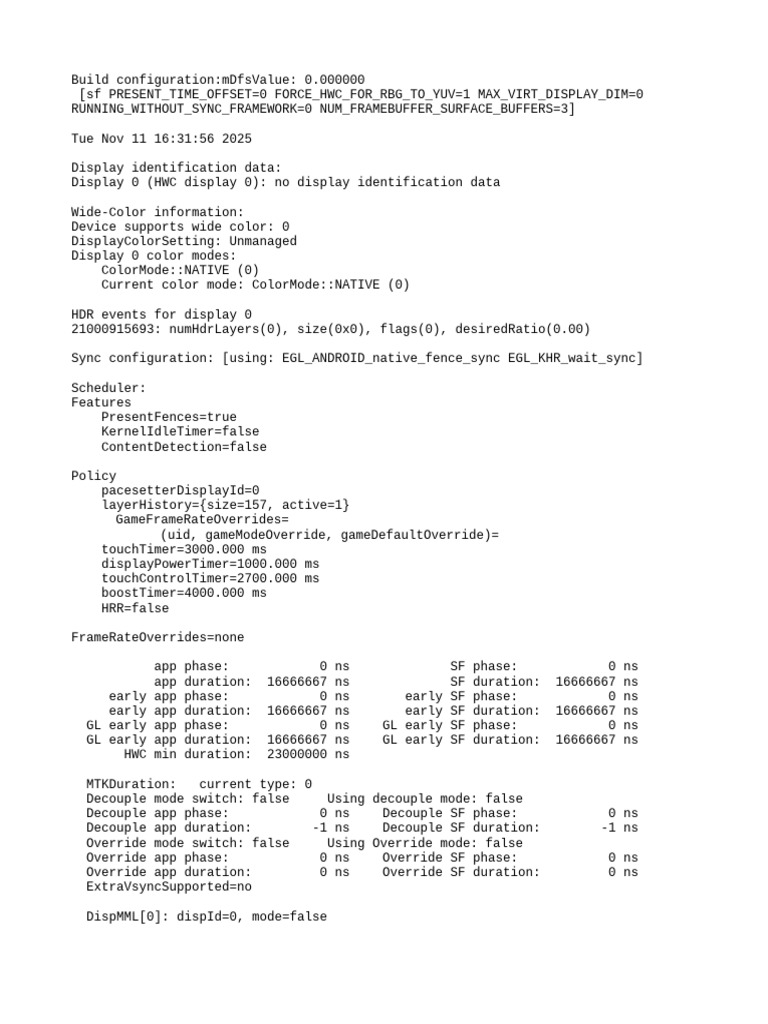 Display Configuration and Performance Data | PDF | Computing | Computer ...