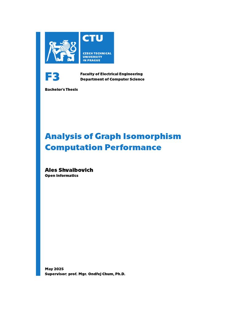 Graph Isomorphism Performance Analysis | PDF | Computational Complexity ...