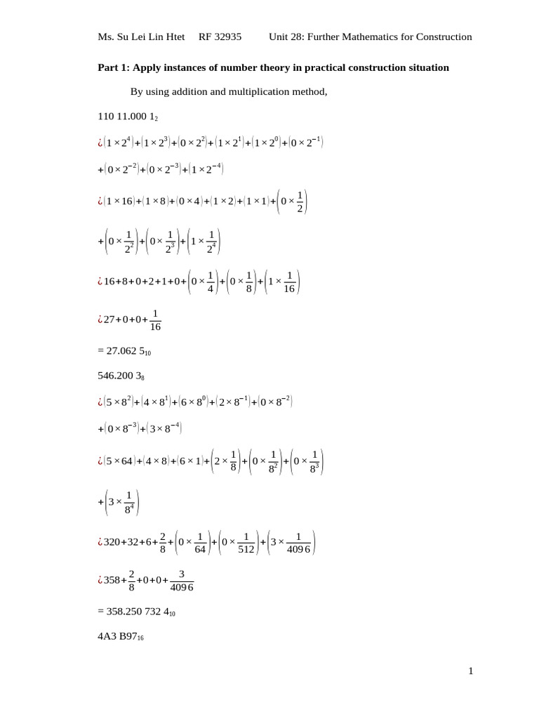 4.U28 (Su Lei Lin Htet) P1 To P11 | PDF | Coordinate System | Complex ...