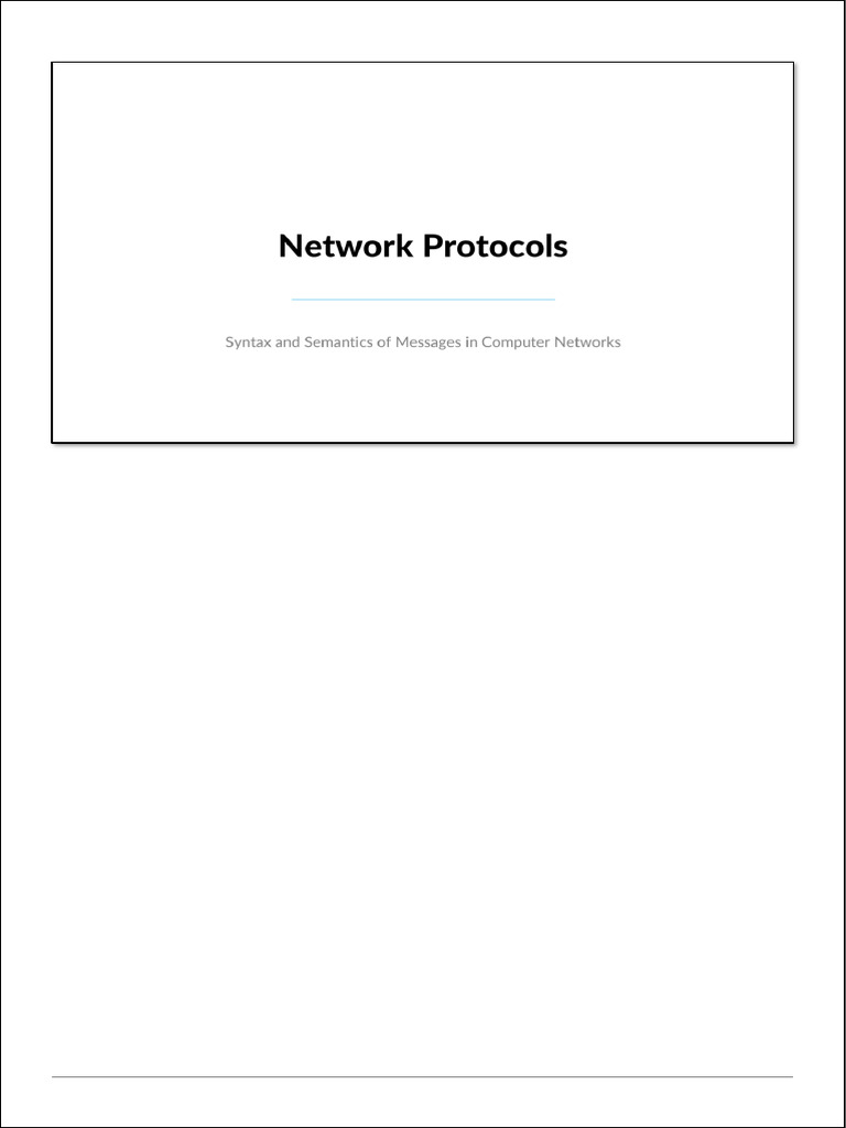 Understanding Network Protocols and Layers | PDF | Computer Network ...