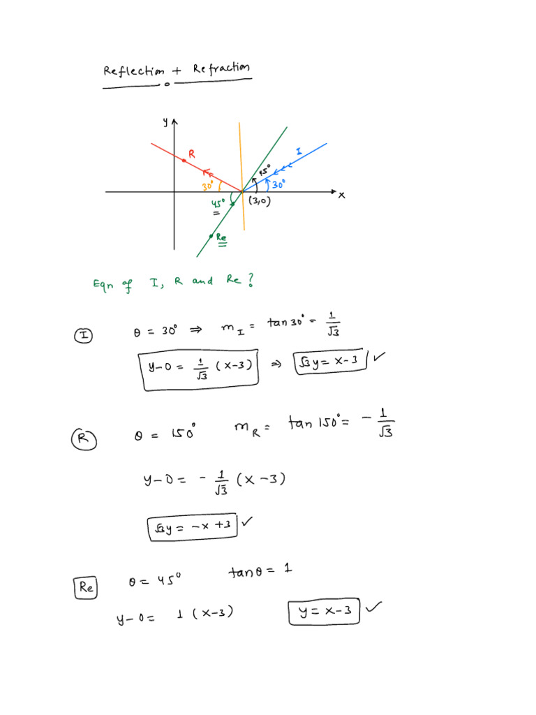 Straight Lines Lec 7 | PDF