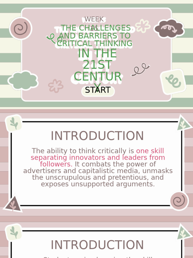 Barriers to Critical Thinking Today | PDF | Thought | Critical Thinking