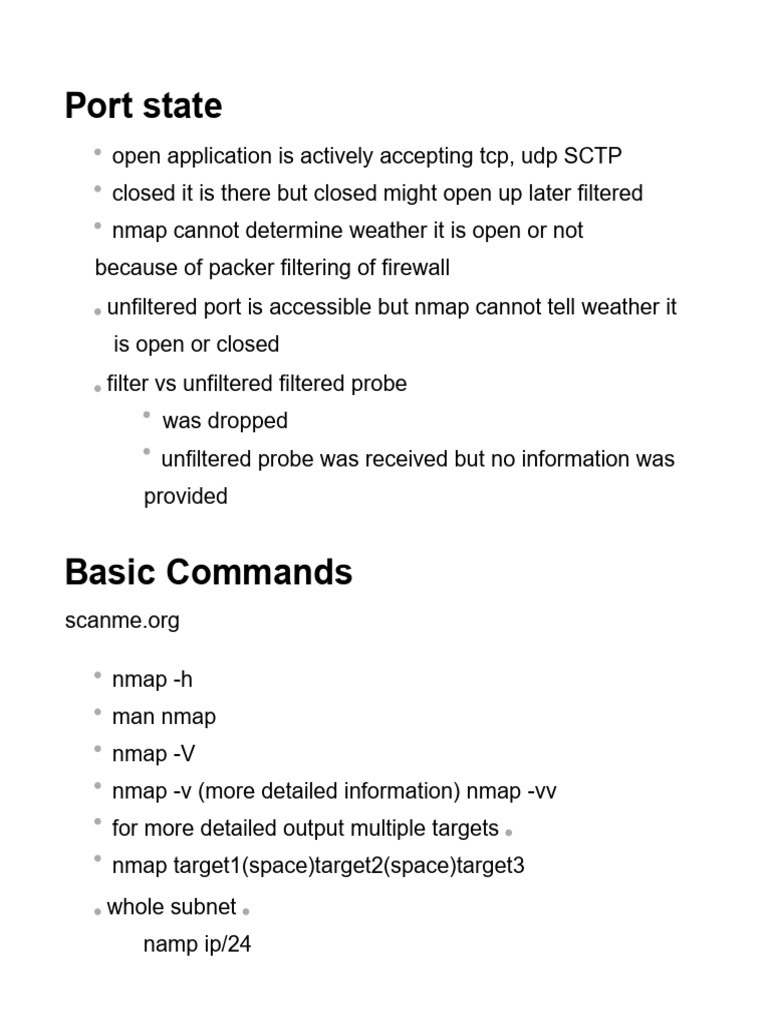 NAMP | PDF | Internet Protocols | Port (Computer Networking)