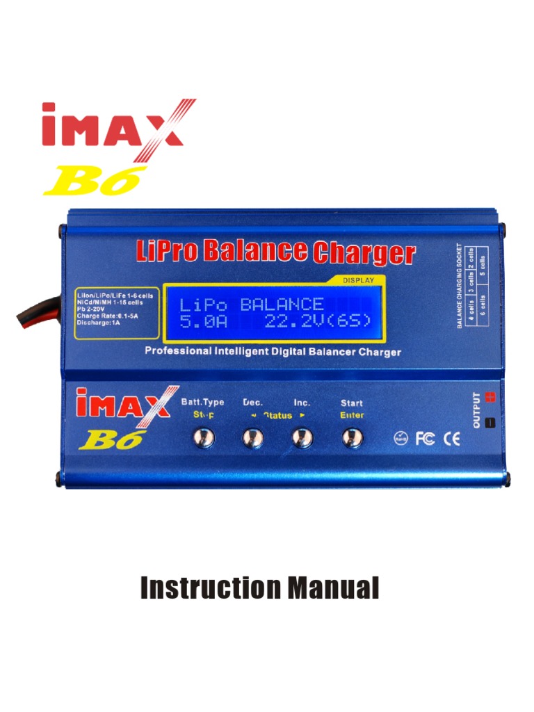 Imax B6 Manual Rechargeable Battery Battery Charger