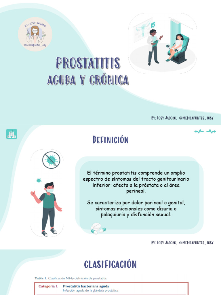 Prostatitis: Síntomas, Diagnóstico y Tratamiento | PDF | Especialidades ...