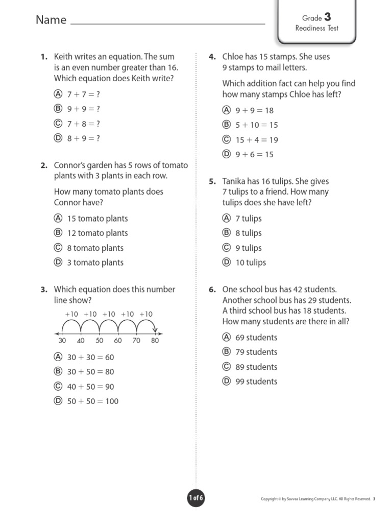 3rd Grade Math | PDF | Rectangle