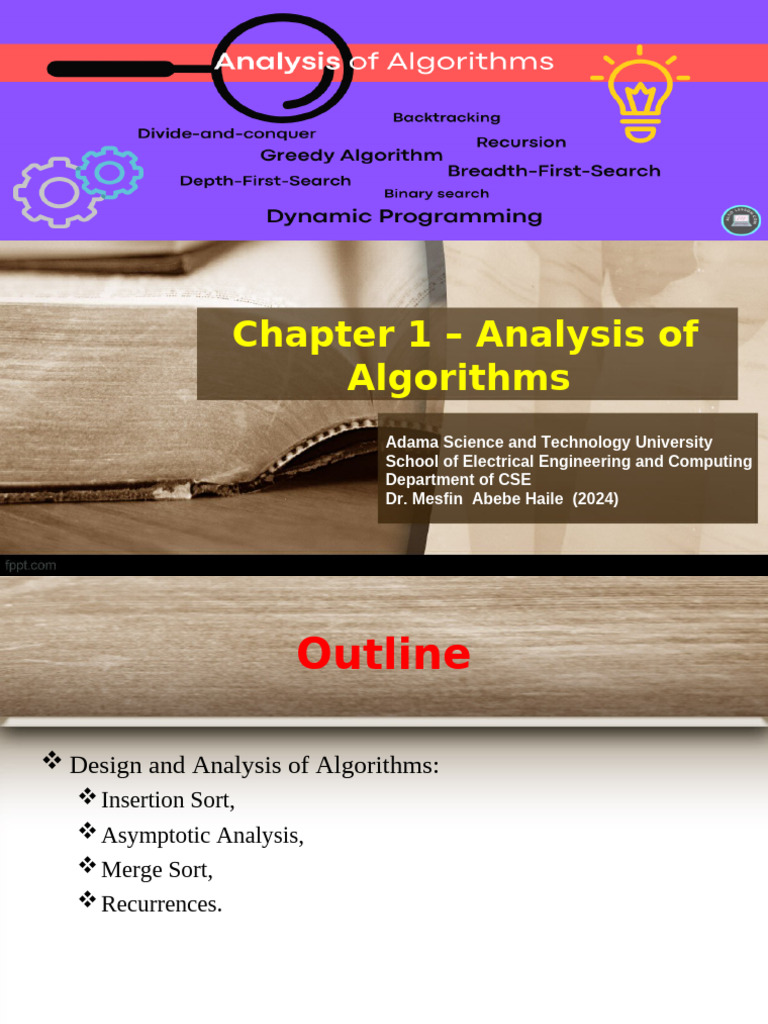 1-Chapter One - Analysis of Algorithms | PDF | Algorithms ...