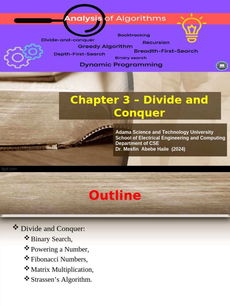 3-Chapter Three - Divide and Conquer | PDF | Theory Of Computation ...