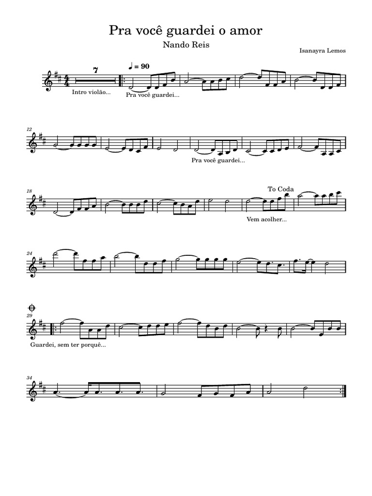 Letra da Música 