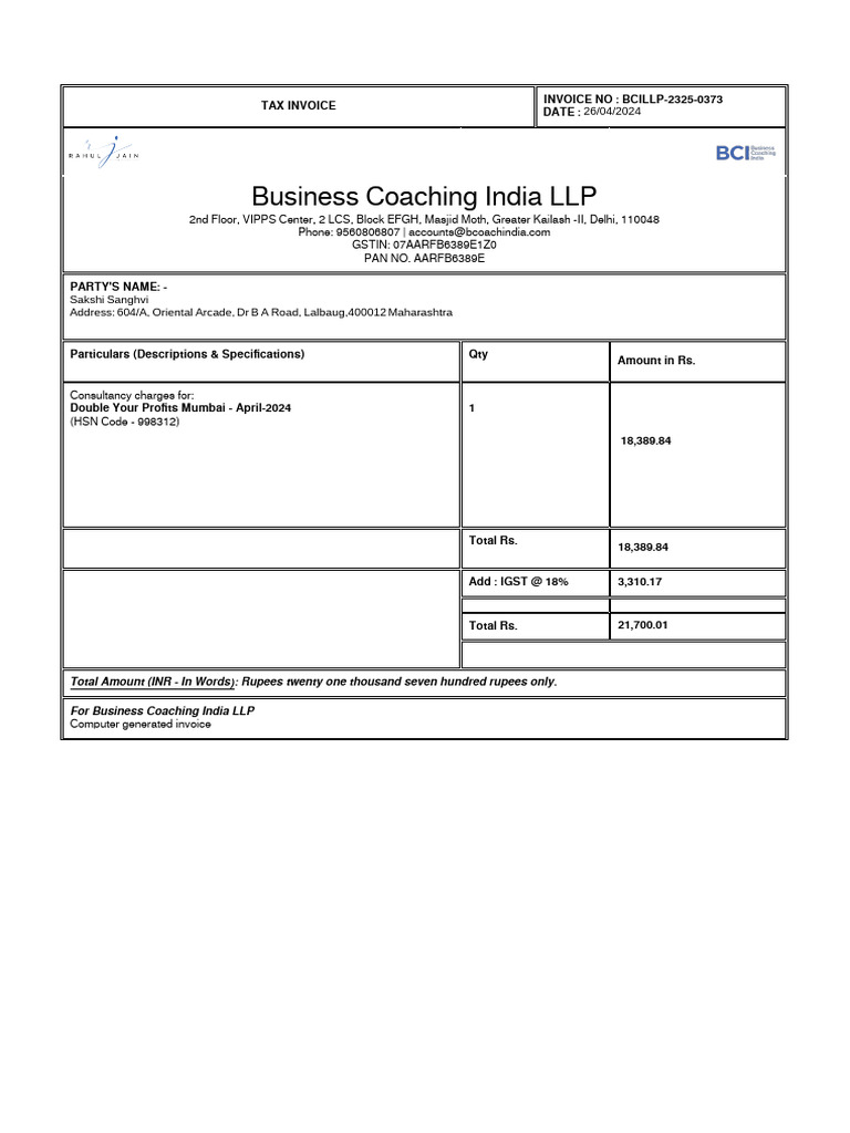 Business Coaching India - Rahul Jain-PDF-5 | PDF