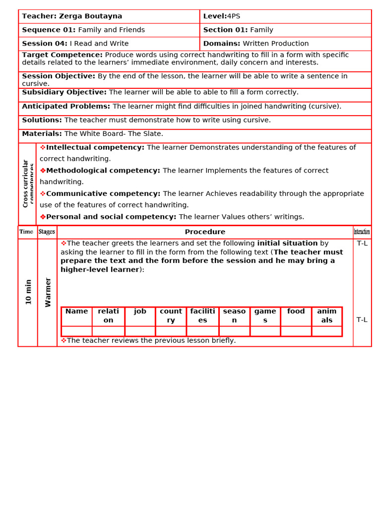 1.4.i Read and Write | PDF | Learning | Human Communication