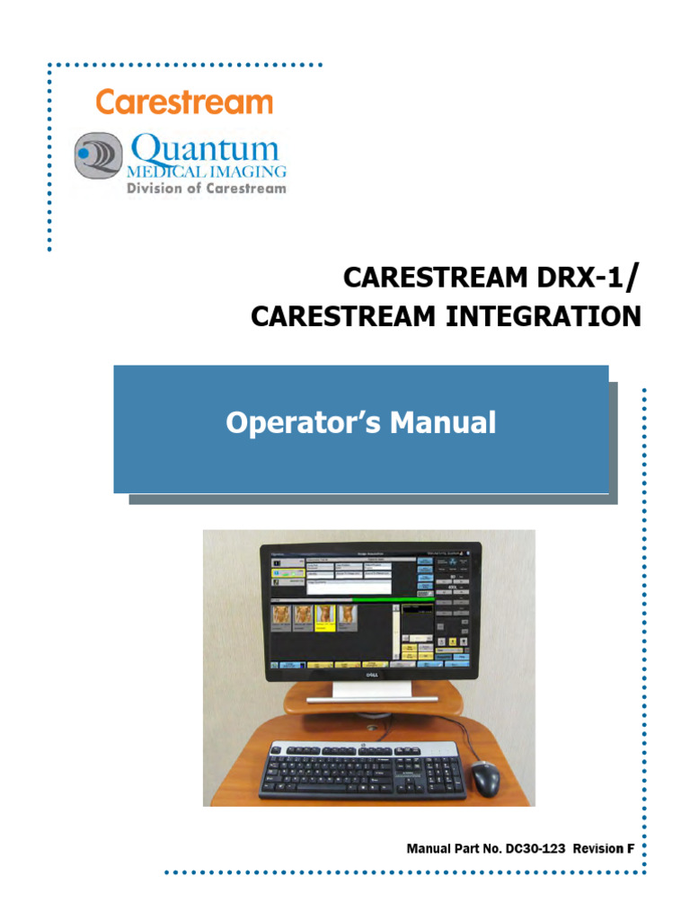 DC30-123 Carestream Integration Operator Manual - F | PDF | Radiation ...
