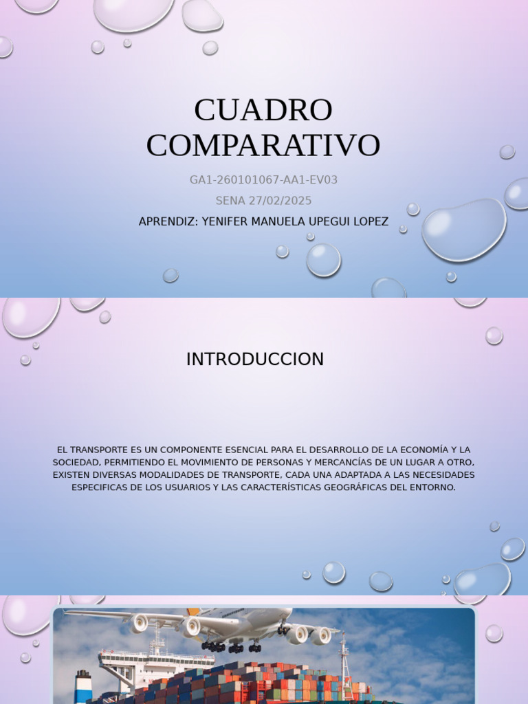 Modos de Transporte en Colombia: Comparativa | PDF | Transporte ...