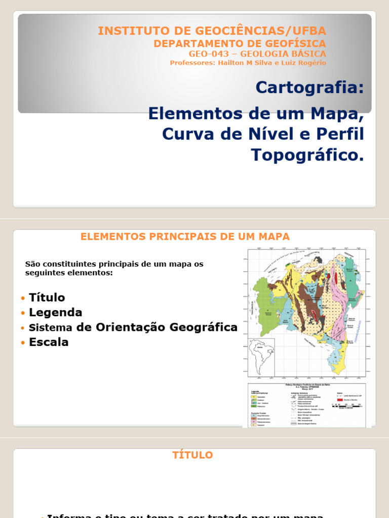 Elementos e Representações de Mapas | PDF | Mapa | Cartografia