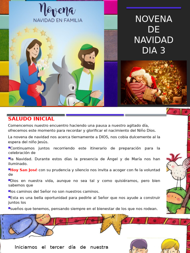 NOVENA DE NAVIDAD DIA tRES | PDF | María, madre de Jesús | Amor